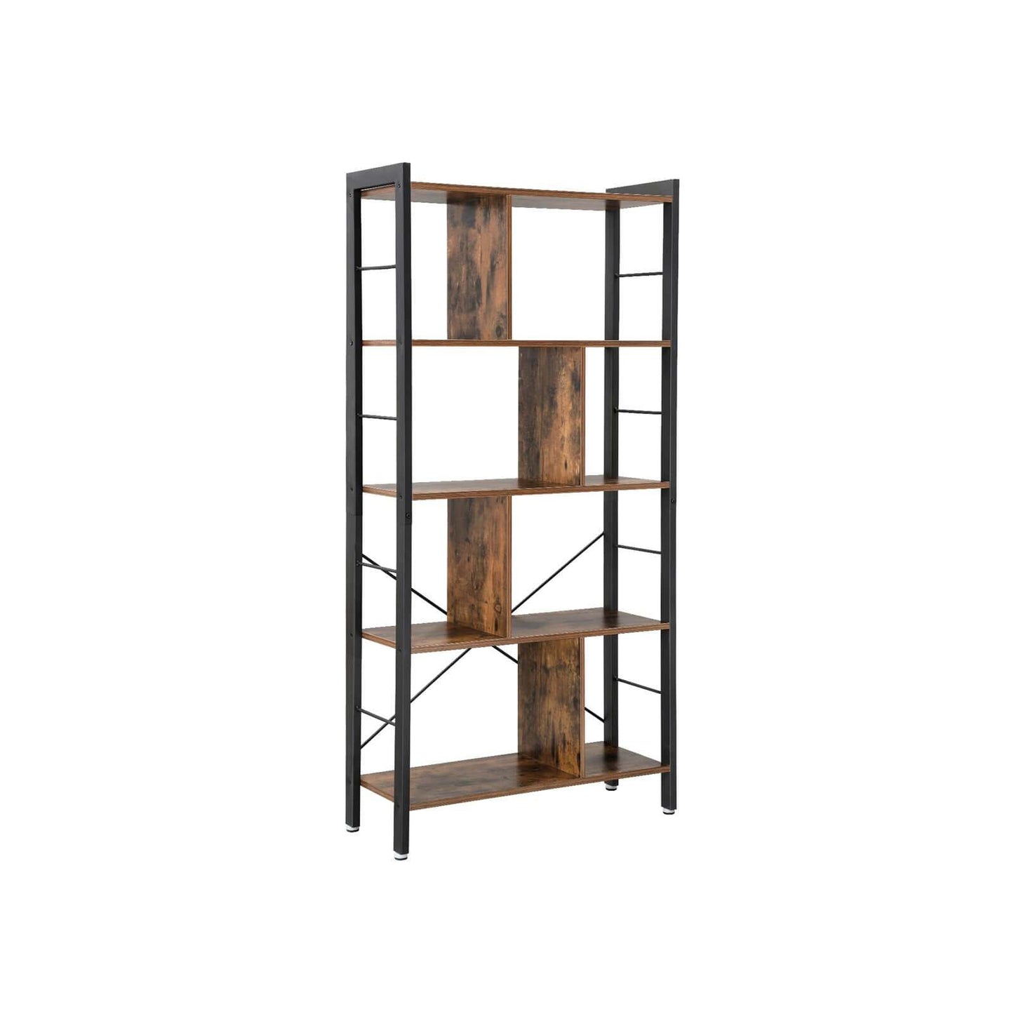 Rustic Brown Bookcase [US Stock]