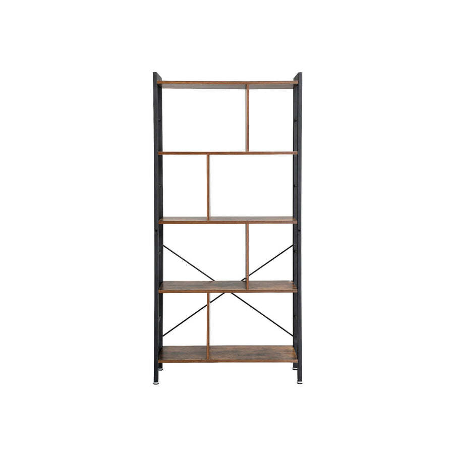 Rustic Brown Bookcase [US Stock]