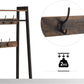 Clothes Rack With 2 Wood Look Shelves Metal Frame [US Stock]