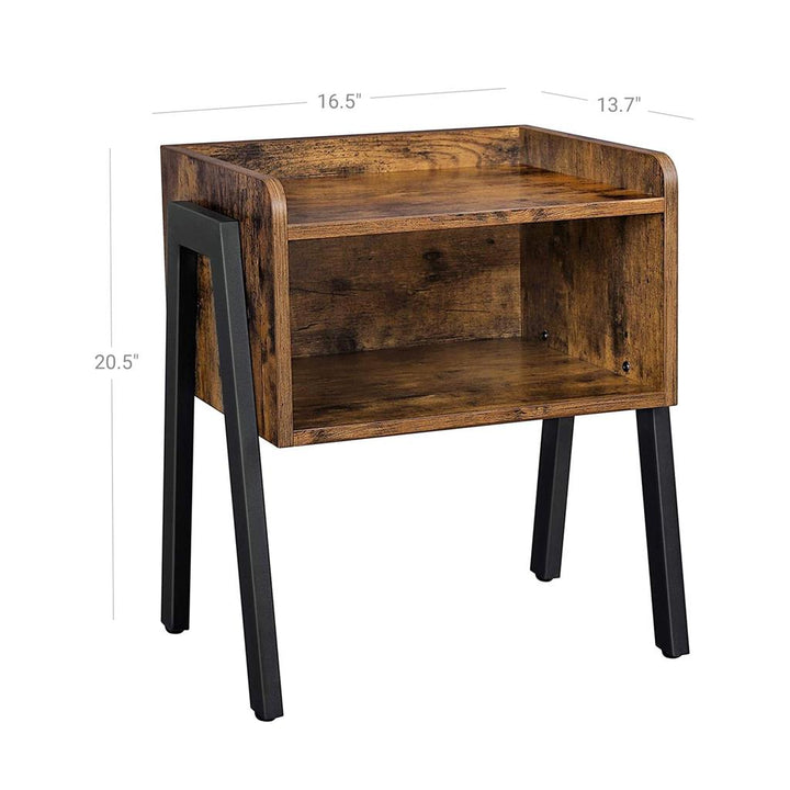 VASAGLE Side Tables Rustic Brown [US Stock]